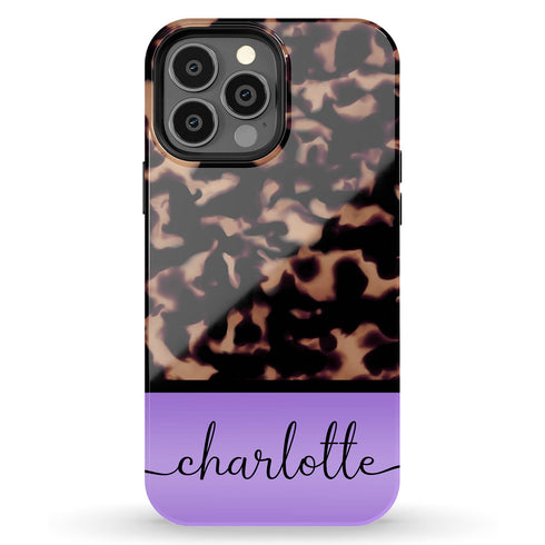 Gradient Color Custom Tortoiseshell iPhone Case